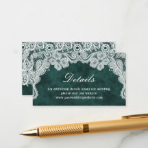 Website zum Hochzeitsszenario "Lace Emerald Green 