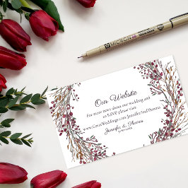 Website zum Hochzeitstag im Winter-Kreide | Scharl Begleitkarte