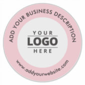 Website zum Logo "Pink Car Window Decal" Aufkleber (Vorderseite)