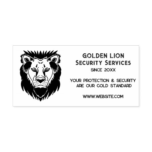 Website zum Luxe Lion Business Logo Permastempel (Design)