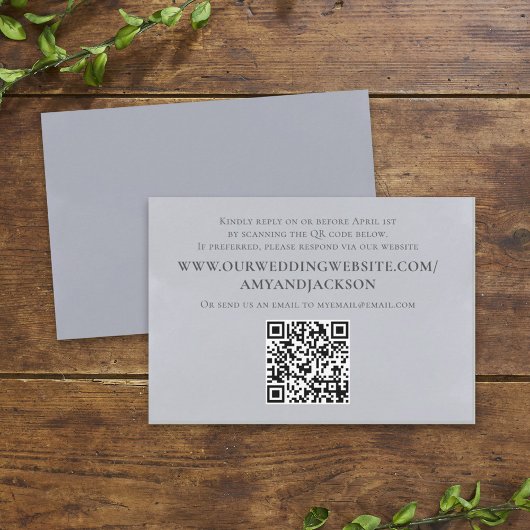 Website zum Minimalistischen einfachen Blue-QR-Cod Begleitkarte