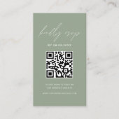 Website zum Minimalistischen Hochzeitsstipendium i Begleitkarte (Vorderseite)