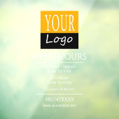 Website zum offenen Firmenlogo Fensteraufkleber (Blatt 3)