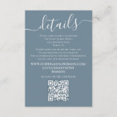 Website zum QR-Code für Minimalistische Bluesehen Begleitkarte (Vorderseite)