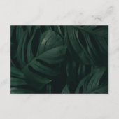 Website zum QR-Code für tropische Hochzeiten in Ur Begleitkarte (Rückseite)