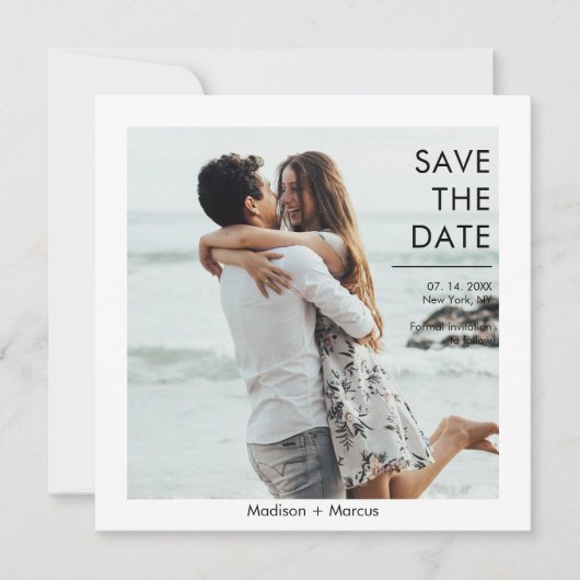 Website zum QR-Foto Save the Date Einladung (Vorderseite)