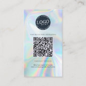 Website zum QR-Verhaltenskodex für die Holografie Visitenkarte (Vorderseite)