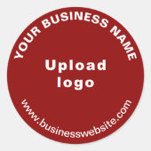 Website zum runden Muster Texte zum Roten Sticker (Vorderseite)