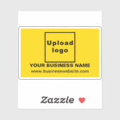 Website zum Thema "Gelbes Rechteck - Vinyl-Aufkleb Aufkleber (Blatt)