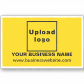 Website zum Thema "Gelbes Rechteck - Vinyl-Aufkleb Aufkleber (Vorderseite)