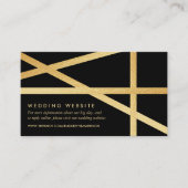 Website zum Thema Hochzeiten im geometrischen Stil Begleitkarte (Vorderseite)