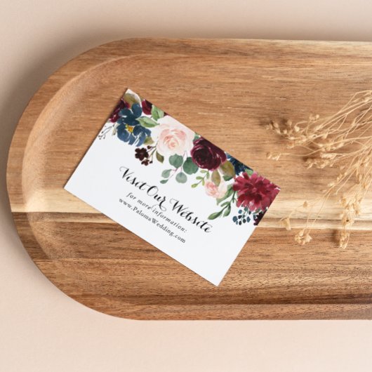 Website zum Thema Hochzeiten im Herbst: Rustikales Begleitkarte