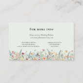 Website zur einfachen Wildblume Fern Mint Green We Begleitkarte (Vorderseite)