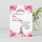 Website zur Einladung von Digital Quinceñera Sweet (Stehend Vorderseite)