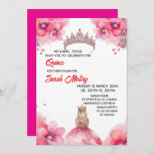 Website zur Einladung von Digital Quinceñera Sweet (Vorne/Hinten)