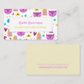 Website zur Förderung der geschlechtsneutralen Bou Visitenkarte (Vorne/Hinten)