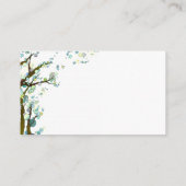 Website zur Hochzeit Bohemischer Bäume Begleitkarte (Rückseite)