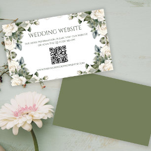 Website zur Hochzeit der romantischen Rose Begleitkarte