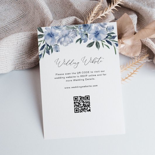 Website zur Hochzeit von Blumen Begleitkarte