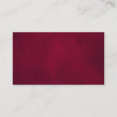 Website zur Hochzeit von Burgund-Flora-Navy Begleitkarte (Rückseite)