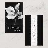 Website zur Hochzeit von Calla-lily Begleitkarte (Vorne/Hinten)