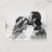 Website zur Hochzeit von einfachen Metallkorallen Begleitkarte (Rückseite)