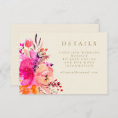 Website zur Hochzeit von Flora und Fauna in digita Einladung (Vorne/Hinten)