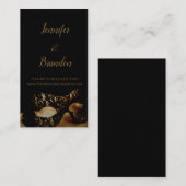 Website zur Hochzeit von Golden Mask Begleitkarte (Vorne/Hinten)