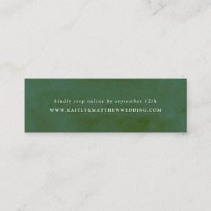 Website zur Hochzeit von Grünem Wasser Mini Visitenkarte