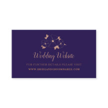 Website zur Hochzeit von Kupfer und Mitternachtsbl
