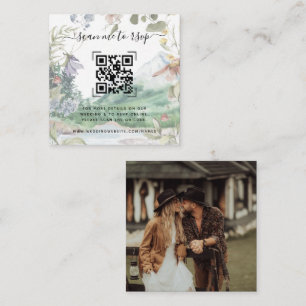 Website zur Hochzeit von Mountain Wildblume   QR-C Begleitkarte