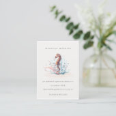 Website zur Hochzeit von Pastel Underwater Seepfer Begleitkarte (Stehend Vorderseite)