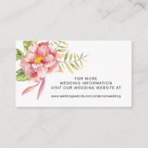 Website zur Hochzeit von Pink Watercolor