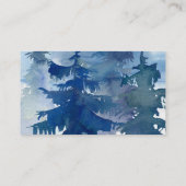 Website zur Hochzeit von rustikalen Bergwäldern Begleitkarte (Rückseite)