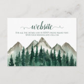 Website zur Hochzeit von Rustikalen Wasserfarben u Begleitkarte (Vorderseite)