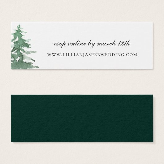 Website zur Hochzeit von Rustikalen Wasserfarbenwä (Vorne & Hinten)