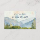 Website zur Hochzeit von UAWG QR Code Mountain Lak Begleitkarte (Rückseite)