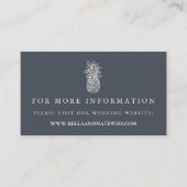 Website zur Hochzeit von Vintagen Ananas Begleitkarte (Vorderseite)