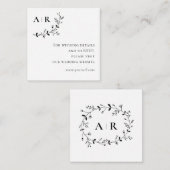 Website zur Hochzeit von Weinstöcken, UAWG, die De Begleitkarte (Vorne/Hinten)