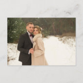 Website zur Hochzeit von Winter Holly Berries Begleitkarte (Rückseite)