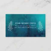 Website zur Hochzeitsszenierung von Moody Ocean Wa Begleitkarte (Vorderseite)