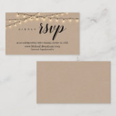 Website zur Online-UAWG, "String Lights Kraft Encl Begleitkarte (Vorne/Hinten)