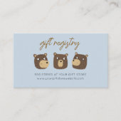 Website zur Registrierung von Kleinbärenkuchen-Ges Begleitkarte (Vorderseite)