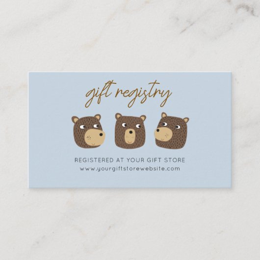 Website zur Registrierung von Kleinbärenkuchen-Ges Begleitkarte (Vorderseite)