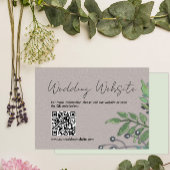 Website zur rustikalen botanischen Schiefergrauen Begleitkarte