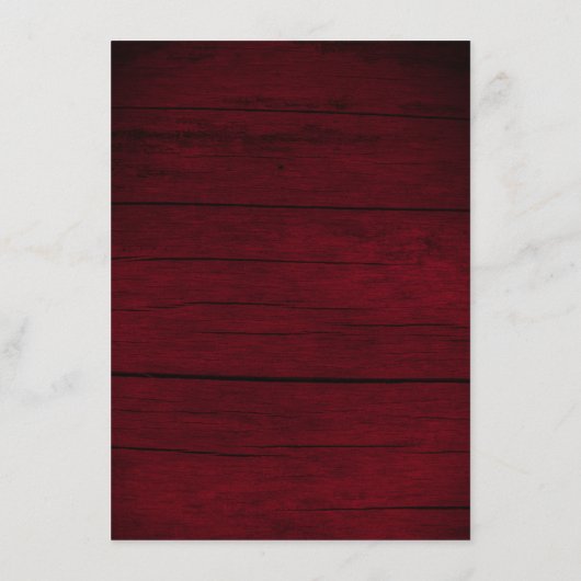 Website zur Sonnenblume Rustikales Holz Begleitkarte (Rückseite)