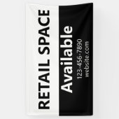 Website zur Telefonnummer im Einzelhandel Weiß Banner (Vertikal)