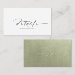 Website zur Wasserfarbenwelt Sage Green ID786 Begleitkarte