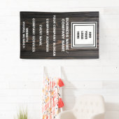 Website zur Werbung für rustikale Firmenlogos B Banner (Insitu)