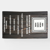 Website zur Werbung für rustikale Firmenlogos B Banner (Horizontal)